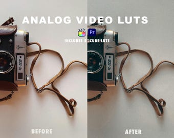 Analog Film Video LUT Presets, Color Grading (5 .CUBE)