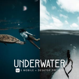 Underwater Presets, Travel Presets | Instagram Preset | Ocean Preset | Professional Underwater Photography / Lightroom Desktop + Mobile