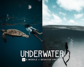 Underwater Presets, Travel Presets | Instagram Preset | Ocean Preset | Professional Underwater Photography / Lightroom Desktop + Mobile