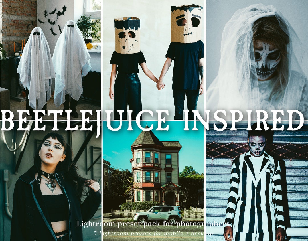 Beetlejuice Inspired Tim Burton Presets Lightroom Presets Color Grading ...