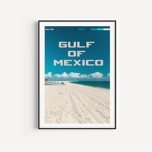 Póster del Golfo de México desde 1550, Póster de Playa de México, Póster contra el Golfo de América, Póster de protesta, Póster político, Póster contra la violencia doméstica