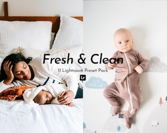 11 Frisse en schone Lightroom-presets Presets pasgeboren baby's Bright Clean-presets Licht en luchtig