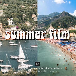 10 Film Presets Summer Presets Retro Presets Influencer Vintage Presets Lightroom Presets Grainy // Desktop + Mobile