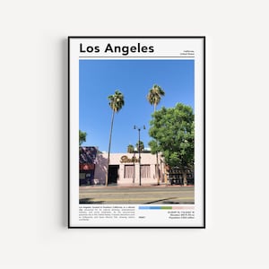 Los Angeles Print Los Angeles Poster Wall Art Instant Download LA Los Angeles Gifts | Real Photograph