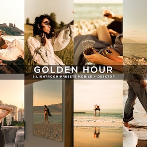 Golden Hour Presets Warm Presets Fall Preset Autumn Sunset Presets // 8 Mobile + Desktop Presets