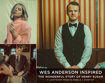 Wes Anderson Lightroom Presets: Henry Sugar, Mobile & Desktop (5)