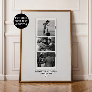 Father of the Bride Custom Gift from Bride to Father, Wedding Gift Custom Photo Print for Dad on Wedding Day, Wedding Keepsake