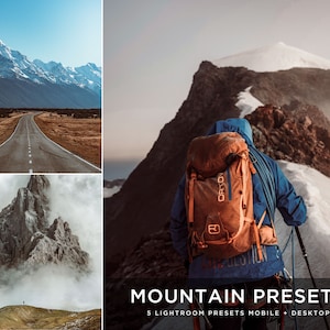 Berg Presets Adventure Travel Presets Outdoor Natur Presets Landschaft Presets Lightroom Desktop + Mobile