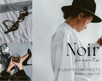 Noir Lightroom Presets: Dark Moody Instagram Filter (Desktop & Mobile)