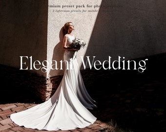 Elegant Wedding Lightroom Presets, Mobile & Desktop (Digital Download)