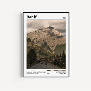 Banff Poster Banff Druck Banff Nationalpark Wand Kunst Kanada Druck Download Kanada Geschenke | Echte Fotografie