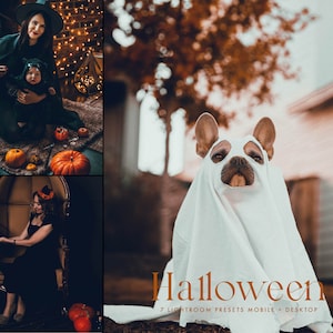 Halloween-presets Spooky Moody Lightroom-presets Professionele fotografiepresets Halloween // Desktop + mobiel