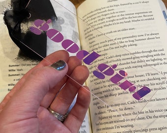 Good girl bookmark, smut bookmark, romance bookmark, acrylic bookmark