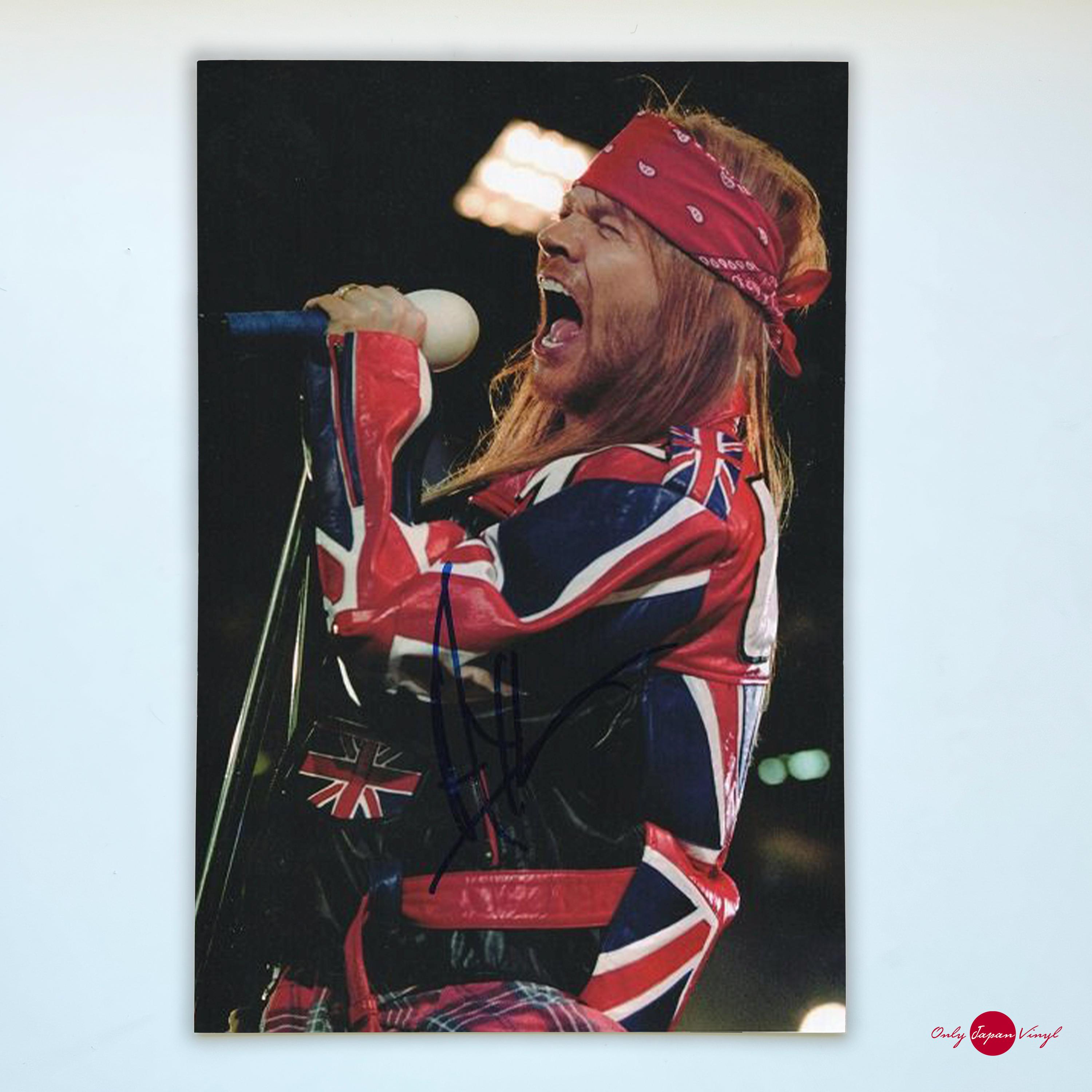 Axl Rose Guns N' Roses Original Hand-signed Photo 25×20 Cm