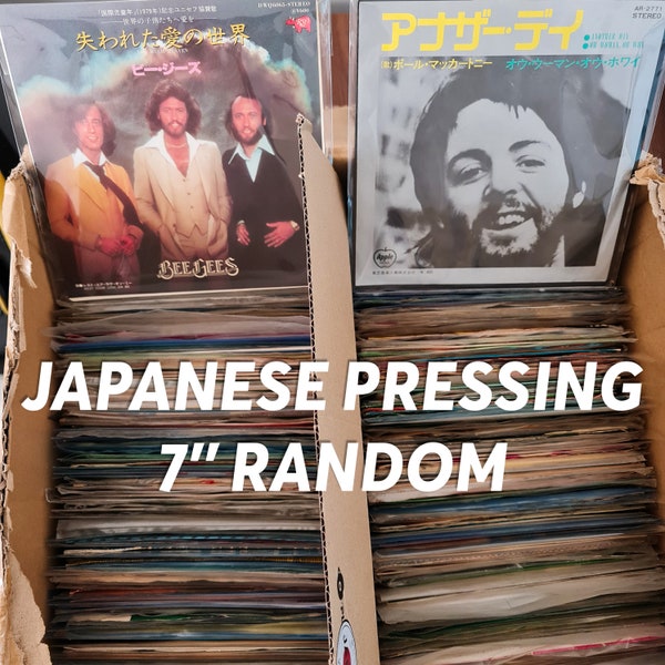 Random Lot Vintage Vinyl Records Original Japanese Press 7" 45 | Choose A Quantity Of 5, 10, 15, 20 or 50 | Rock Pop Soul 60s 70s 80s