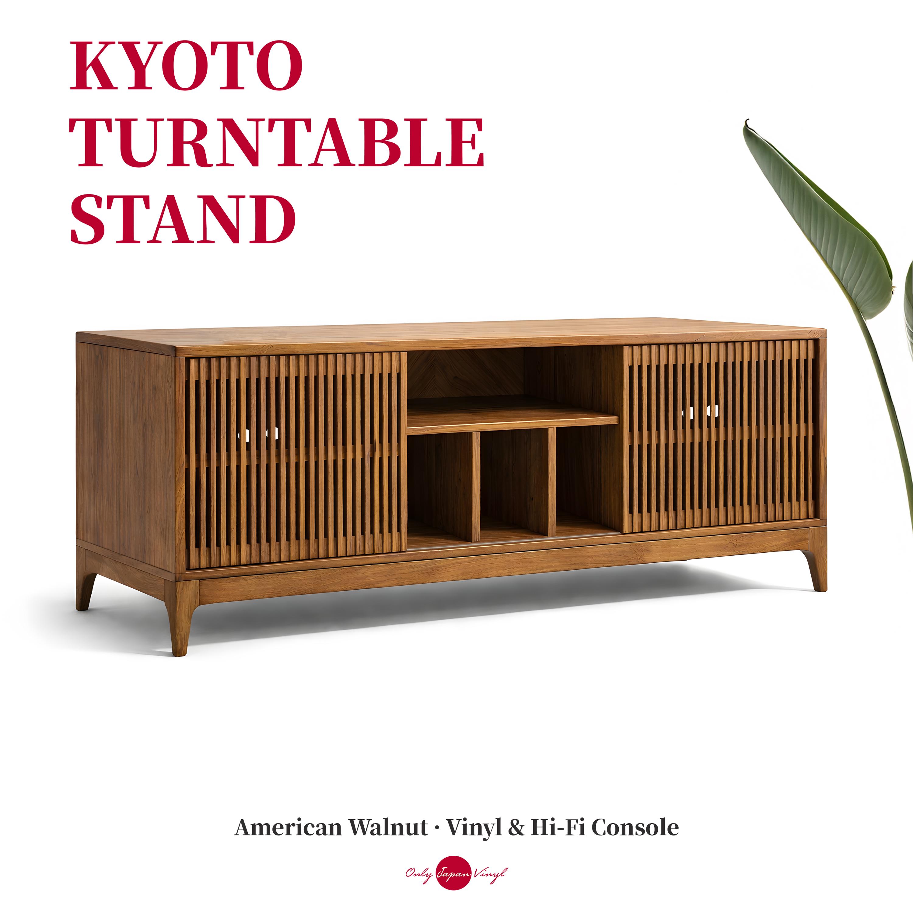 Kyoto Turntable Stand | Custom Vinyl Record Storage Cabinet
