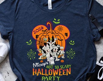 Camiseta de Halloween 2026 de Disney, Mickey no tan aterrador