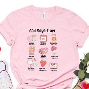 Gods Says IAm shirt, Valentine&#39;s Day Sweatshirt, Valentine Shirt Women Gifts, Valentine Sweatshirt, Valentine&#39;s Shirt, Couple Shirt