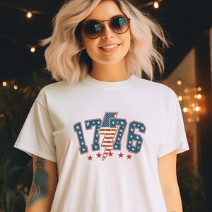Retro 1776 USA Graphic Tee - 4th of July Shirt