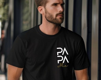 Personalized Dad T-Shirt: Custom Name Papa Cross Tee
