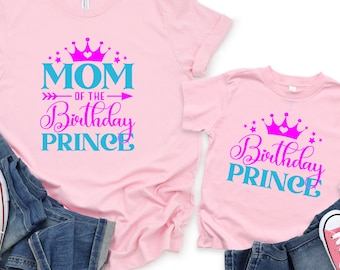 Familie Geburtstag Prinz T-Shirts: Passende Party Crew 2026