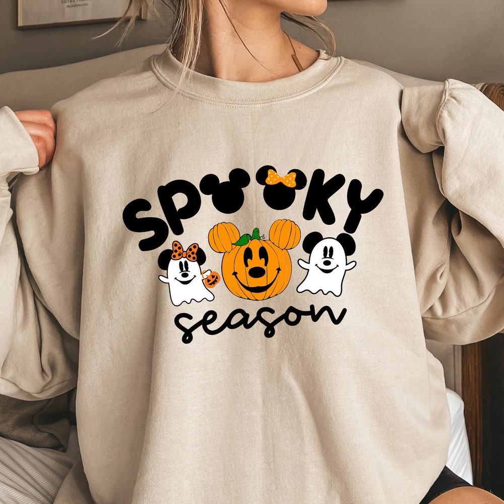 Disneyland Shirt Spooky Season Mickey Head® Shirt, Mickey Boo Halloween Shirt, Pumpkin Mickey, Disney Spooky Shirt, Disney Halloween Shirt, Disneyland Halloween Family Tee