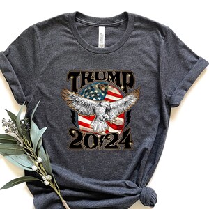Trump 2024 Shirt: Patriotic USA Flag Tee