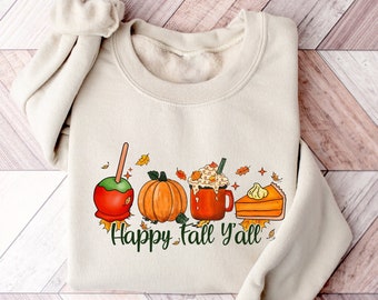 Hello Pumpkin Sweatshirt: Fall Coffee Latte Vibes, Thanksgiving Spice