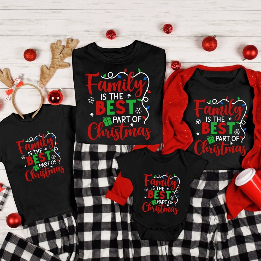 Family Party Christmas 2024 Tshirt, Family Is The Best Part Of Christmas Shirt, Matching Family Christmas Shirts, Family Christmas Gift,
