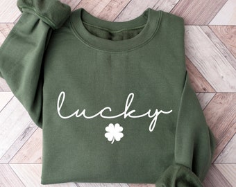 Lucky Clover Sweatshirt: St Patricks Day Pullover