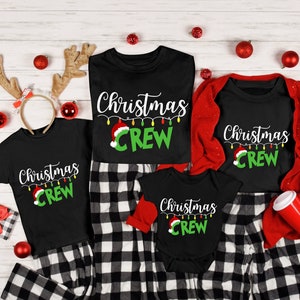 Christmas Crew shirt,Festliches Shirt, Family Matching Tee, Funny Xmas Pajama, Grinch Shirt, Christmas Matching Shirts, Weihnachts-T-Shirt, Christmas Shirt, X-Mas T-Shirt, Weihnachtsmode, Wintershirt, Nikolaus Shirt, Weihnachtstextilien