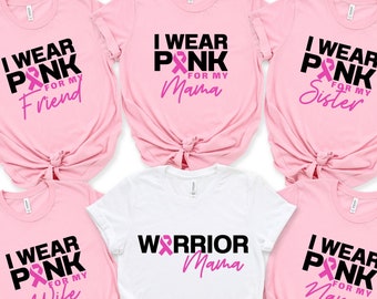 Breast Cancer Awareness Shirt: pink ribbon Tshirt, Support Squad Tee
