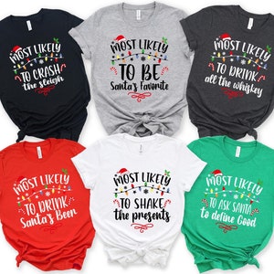 Magliette divertenti per Natale in famiglia: le più probabili sono le magliette natalizie abbinate