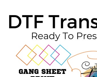 Custom Dtf Transfers Ready For Press, DTF Transfers, DTF Prints, Full Color Bulk DTF Print For T-Shirt Heat Transfer, Dtf Transfers