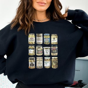 Vintage Canned Pickles Sweatshirt - Pickle Lover Gift