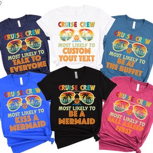 Cruise Crew 2026 Matching Vacation Shirts, Family Group Trip Tees