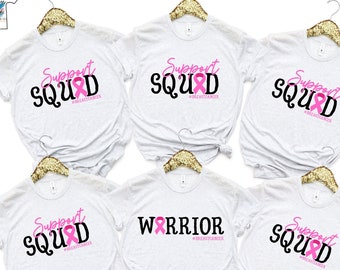 Breast Cancer Support Squad T-Shirt: Awareness Warrior Tee