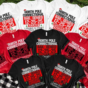 Nordpol-Korrektur-2025-Shirt, Nordpol-Korrektur-Weihnachtsanpassung, passende Weihnachtshemden, Nordpol-Korrektur-T-Shirt,