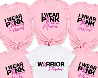 Custom Breast Cancer Awareness T-Shirt: Pink Ribbon Support Squad