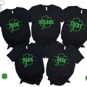Custom Name Shamrock Shirt: Family St. Patrick&#39;s Day Shirt