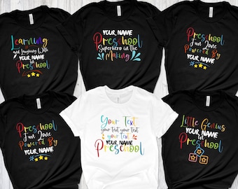 Personalized Preschool T-Shirt: Custom Name Back to School Tee