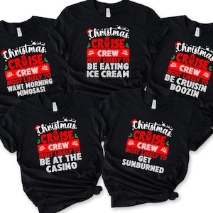 Weihnachtskreuzfahrt-Crew-Shirt: Lustiges Feiertags-Familien-T-Stück