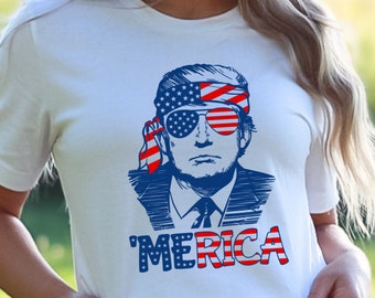 Trump 'Merica T-shirt: Patriotic American Tee