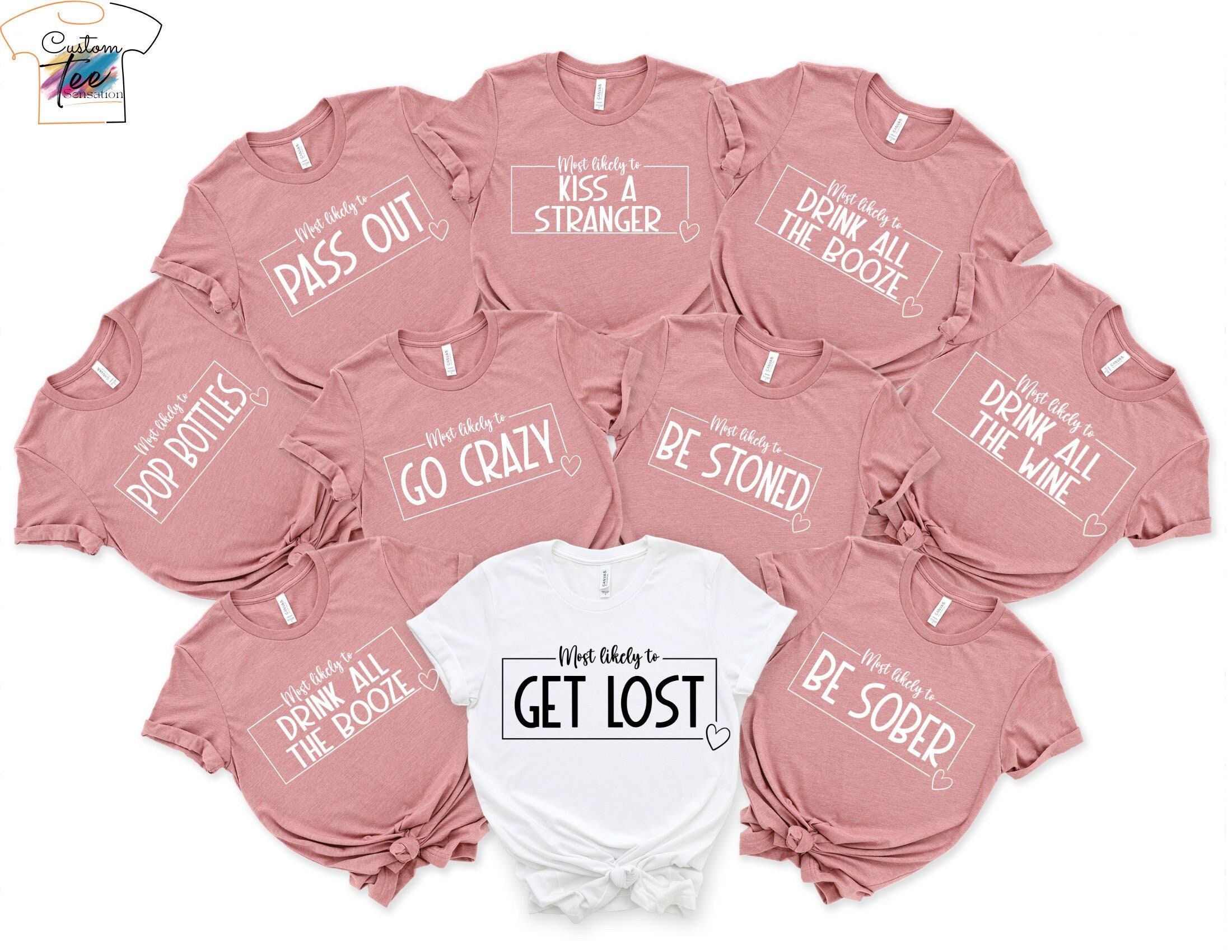 Bachelorette Party Shirts: Most Likely To Team Bride T-Shirt