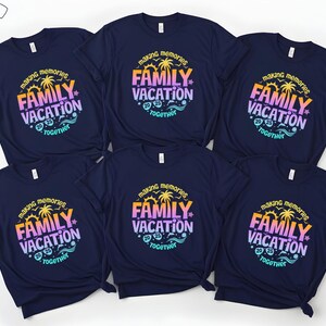 Aangepaste shirts voor familievakantie 2025: bijpassende T-shirts voor groepsreizen