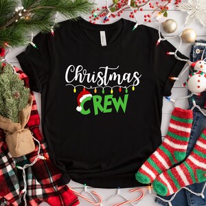 Christmas Crew shirt,Festliches Shirt, Family Matching Tee, Funny Xmas Pajama, Grinch Shirt, Christmas Matching Shirts, Weihnachts-T-Shirt, Christmas Shirt, X-Mas T-Shirt, Weihnachtsmode, Wintershirt, Nikolaus Shirt, Weihnachtstextilien