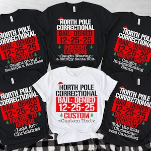 Nordpol-Korrekturweihnachten 2025 Familienhemden; Xmas Nor Poe Family T-Shirts