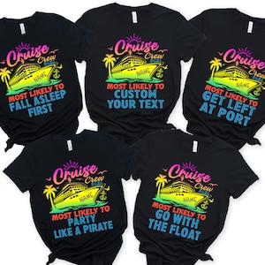 Matching Family Cruise 2025 T-Shirts: Funny Cruise Crew Shirts