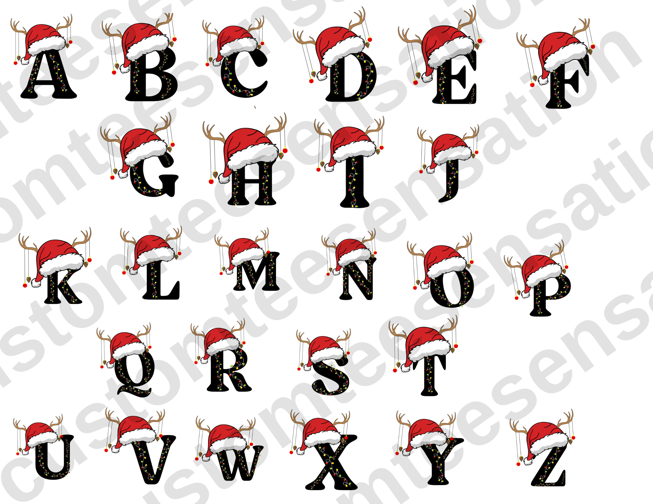 Monogrammed Family Christmas Shirt: Personalized Holiday T-Shirt