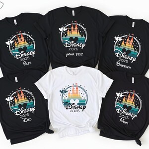 Family Matching Vacation T-shirt, Disney Castle 2025 Shirt, Custom Disney Family tees, Disney Matching Shirt, Disney Trip 2025,